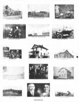 Gehring Threshing Crew, Schmit, Gehring, Freeland, Moore, Gosmire Farm, Hemmer 1917, Fedora School 1929, Neises Home, Miner County 1993